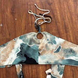 Abstract Tie-Dye Halter Top